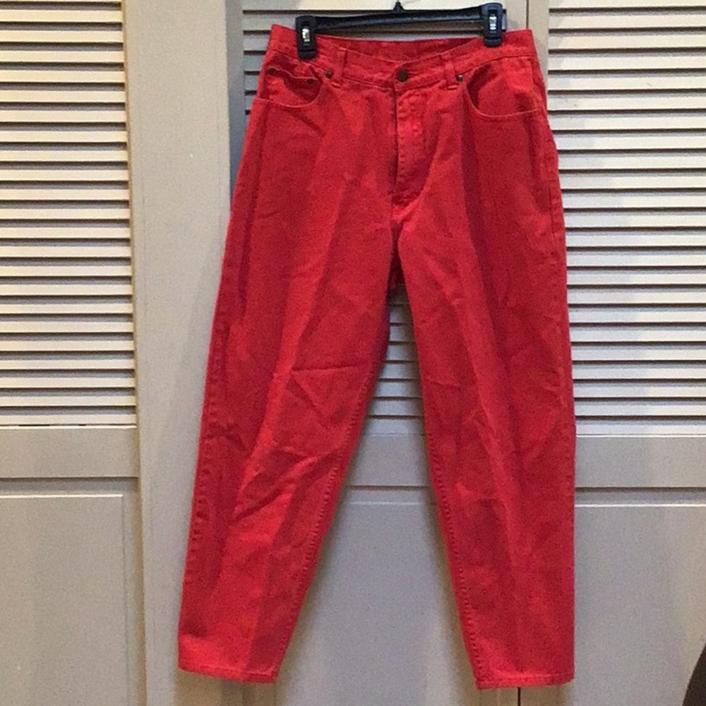 Eddie Bauer 14P red denim pants